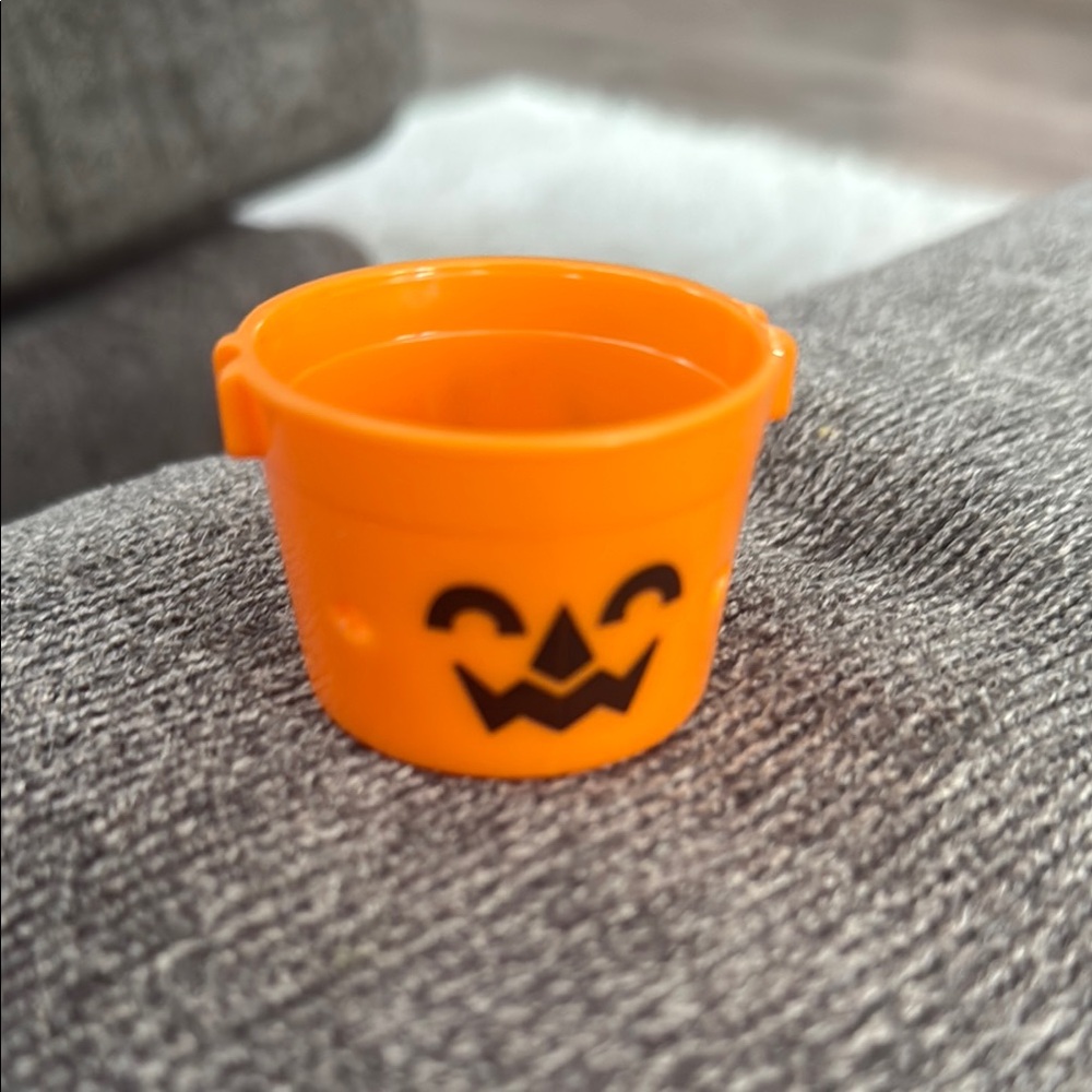 Orange Pumpkin Face Bucket